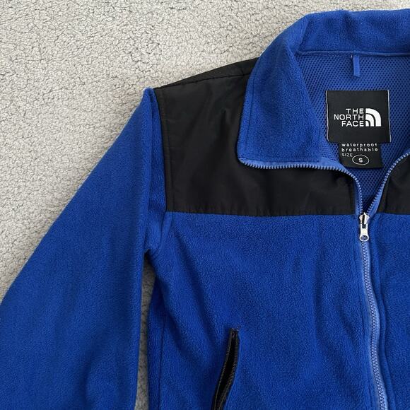 The North Face Gore Windstopper Jacket Womens S Fleece FullZip Blue Black - Picture 3 of 16
